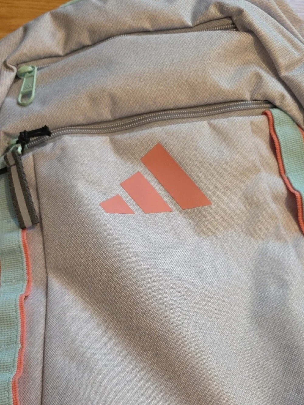 adidas Light Gray & Coral Accent Excelerator Backpack